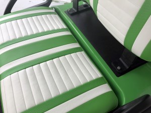 Custom Lime Green Beach Cruiser Club Car Precedent Golf Cart Tidewater Carts 06